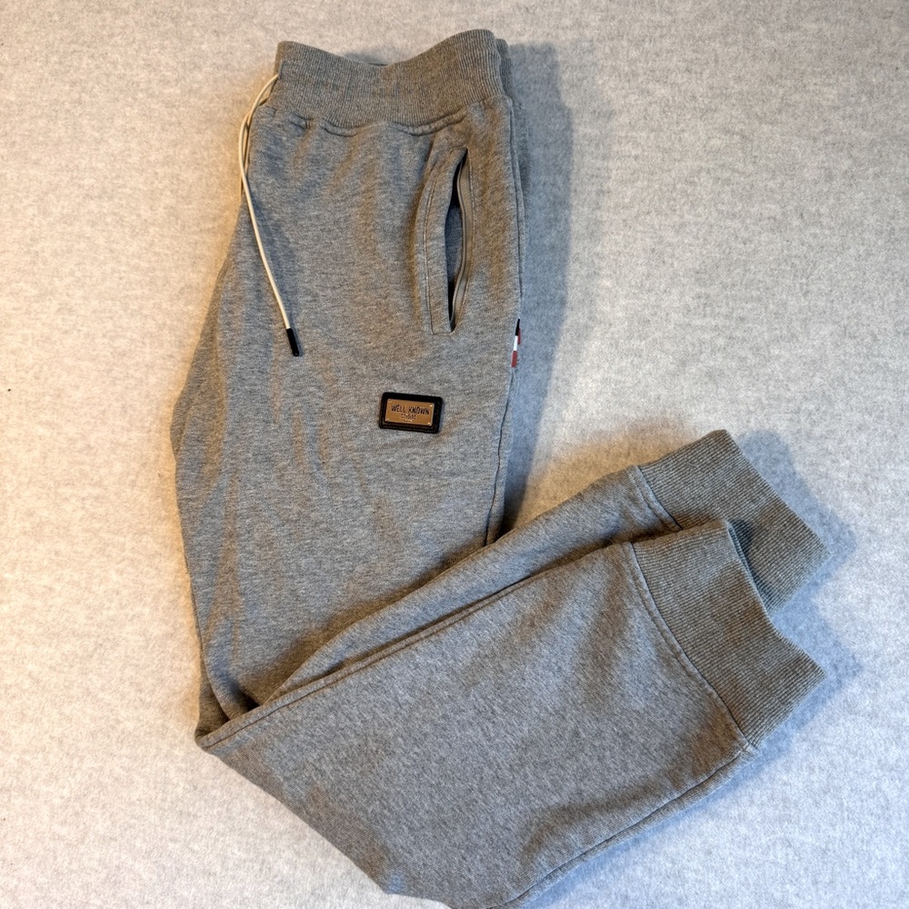 Well Known Studios Mens Sweat Pants Gray Sz XXL